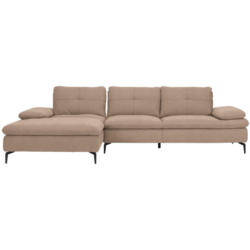 Ecksofa in Webstoff Taupe