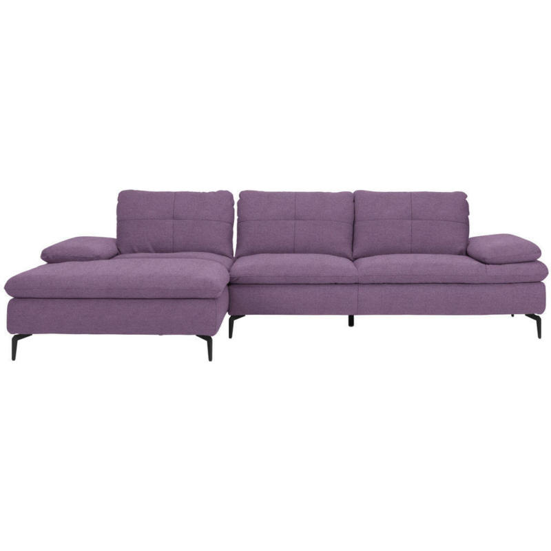 Ecksofa in Webstoff Lila