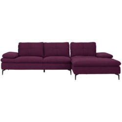 Ecksofa in Webstoff Violett