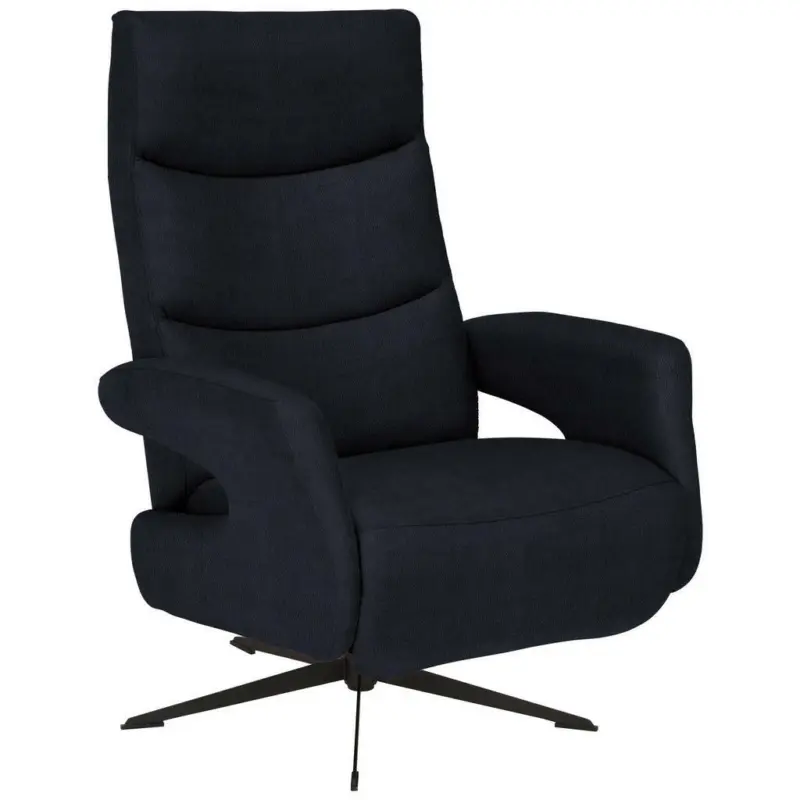 Relaxsessel in Textil Schwarz