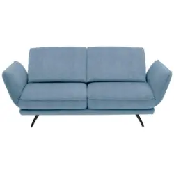 2,5-Sitzer in Velours Hellblau