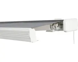 SOLUNA Kassettenmarkise Exquisit 3x2 Stoff Dessin 320925 Gestell RAL 9010 reinweiß Antrieb rechts inkl. Motor und Wandschalter