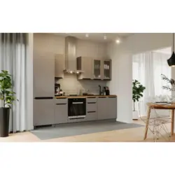 Küchenblock in Graphitfarben