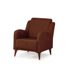 Sessel in Webstoff Kupferfarben