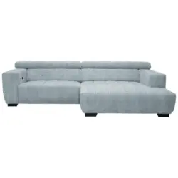 Ecksofa in Webstoff T&uuml;rkis