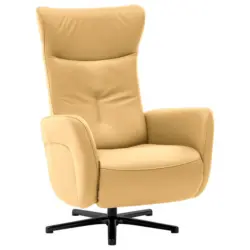 Relaxsessel in Leder Gelb