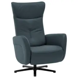 Relaxsessel in Leder Dunkelblau