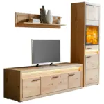 XXXLutz Lauterach - Ihr Möbelhaus bei Bregenz Wohnwand 253,8/198,4/49 cm in Eichefarben