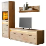 XXXLutz Lauterach - Ihr Möbelhaus bei Bregenz Wohnwand 253,8/198,4/49 cm in Eichefarben