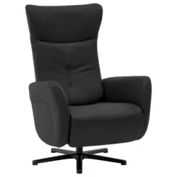 Relaxsessel in Leder Schwarz