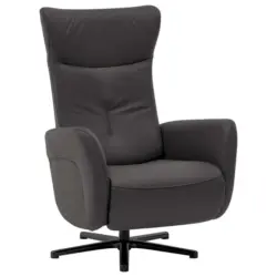 Relaxsessel in Leder Dunkelbraun