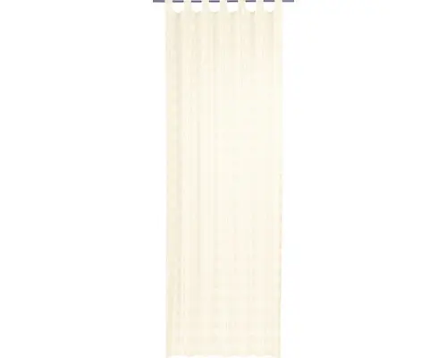 Schlaufenschal Karo-Voile beige 140x255 cm