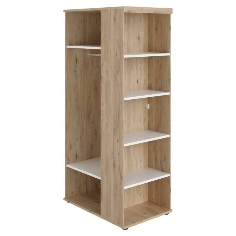 Schrank in Weiß, Eichefarben