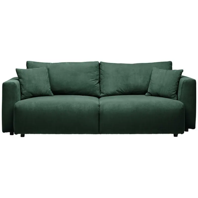 Schlafsofa in Kord Grün