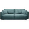 Schlafsofa in Kord Pastellblau