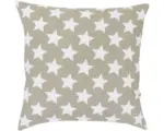 Hornbach Dekokissen Stars allover braun weiß 45x45 cm