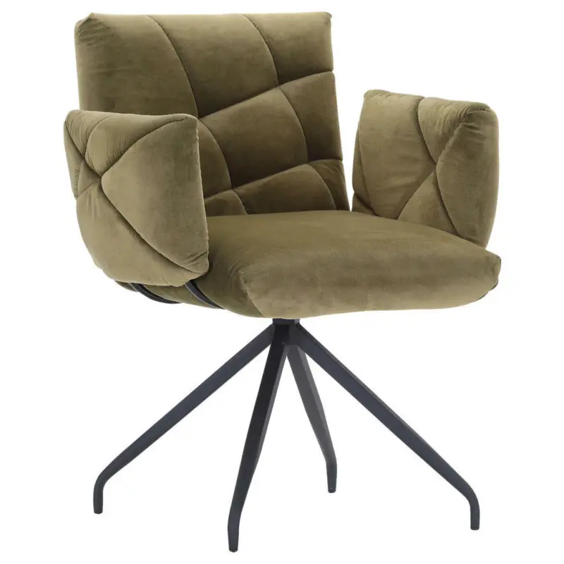 Armlehnstuhl in Velours