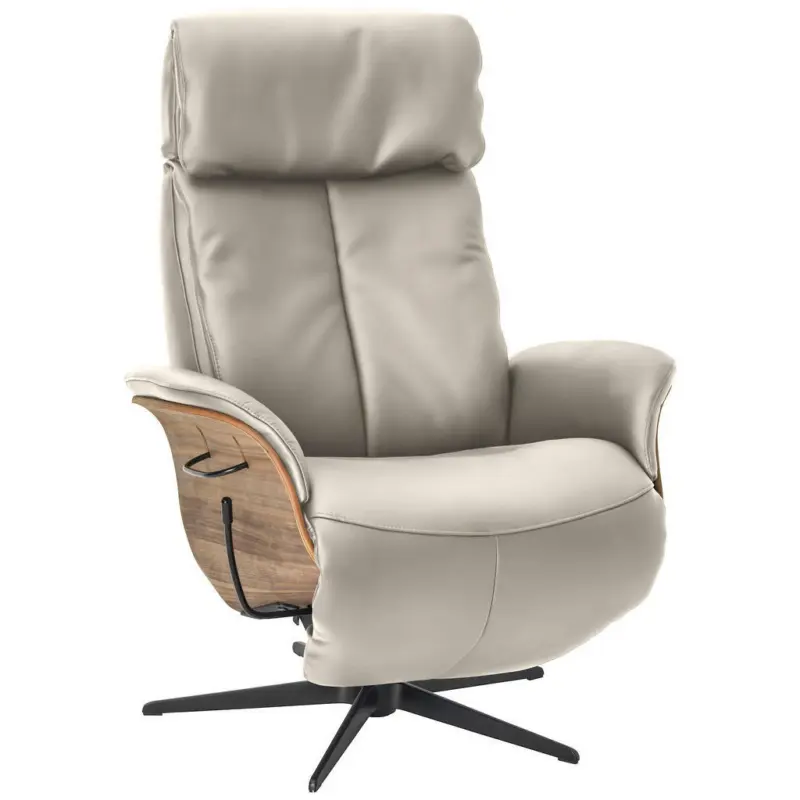 Relaxsessel in Leder Creme