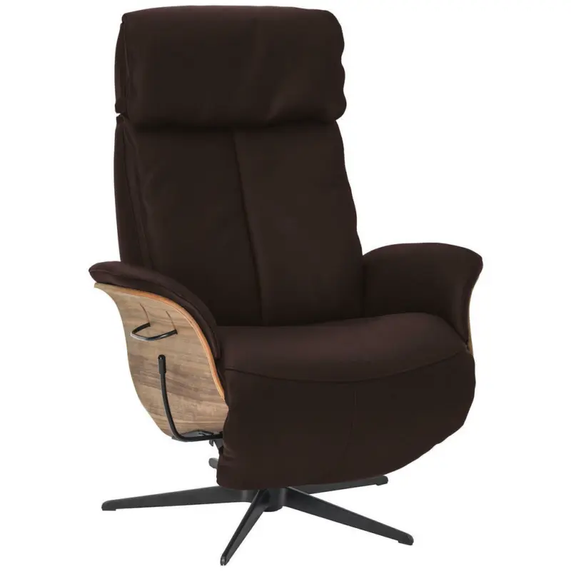 Relaxsessel in Leder Dunkelbraun