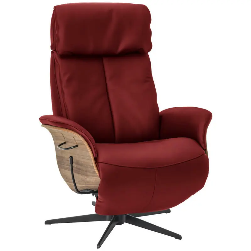 Relaxsessel in Leder Rot