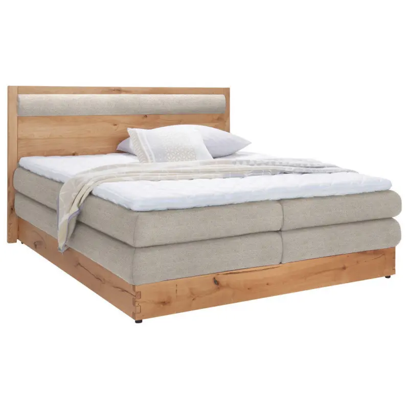 Boxspringbett 180/200 cm in Beige