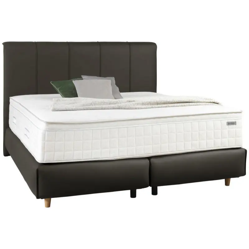 Boxspringbett 180/200 cm in Taupe