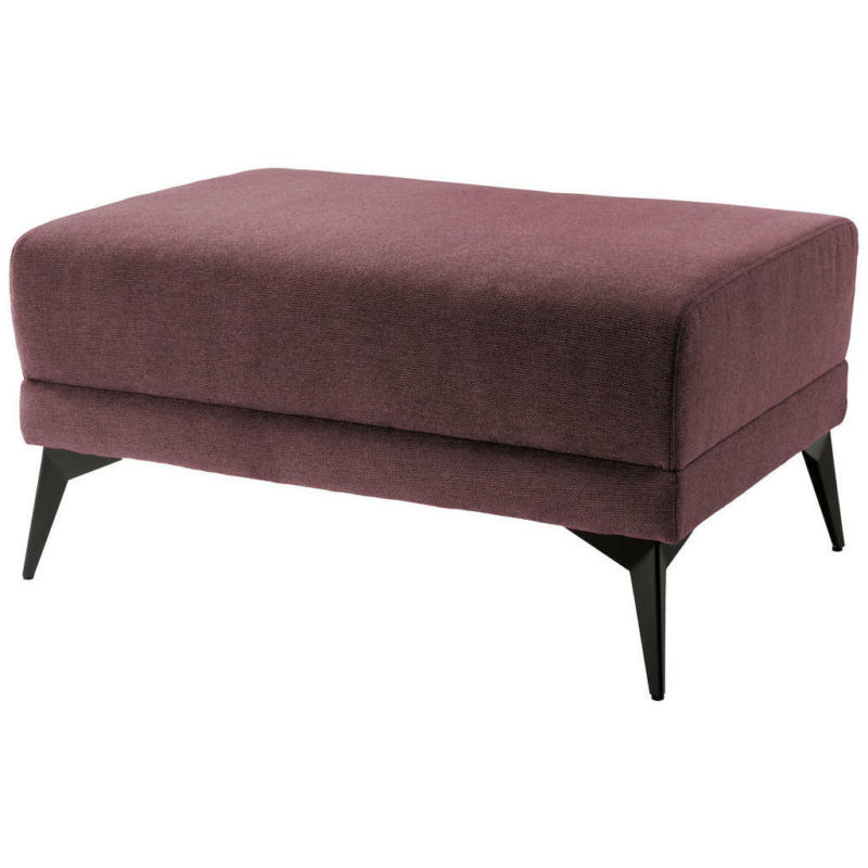 Hocker in Textil Bordeaux