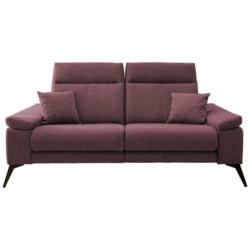 Zweisitzer-Sofa in Struktur Bordeaux