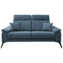 Zweisitzer-Sofa in Struktur Blau