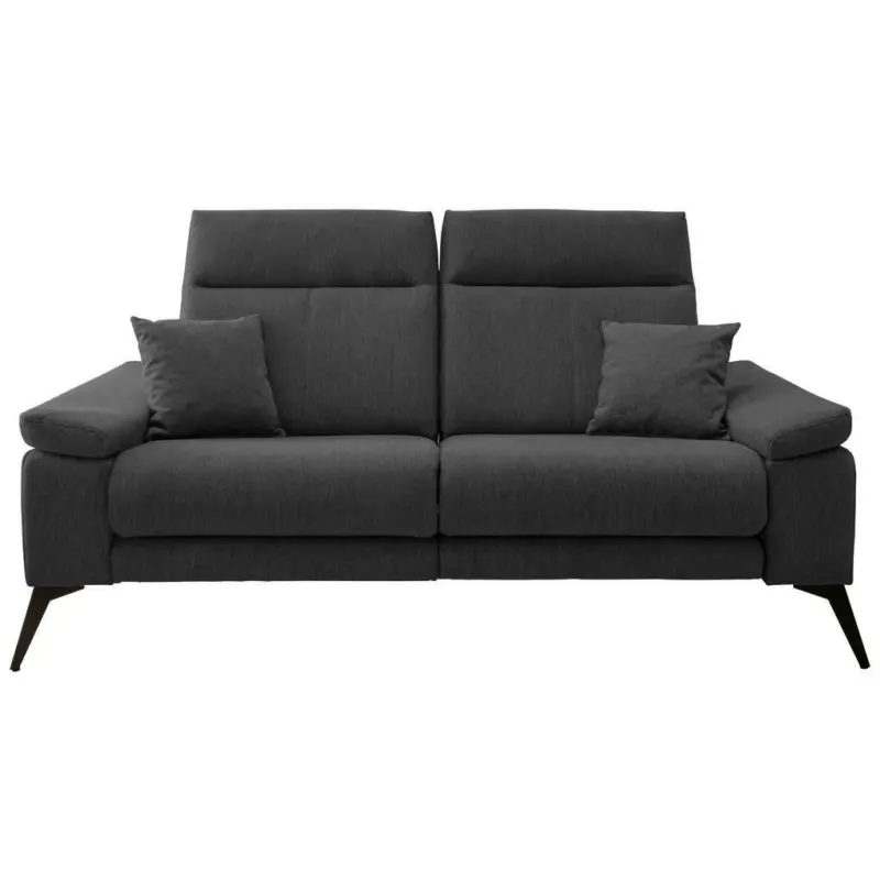 Zweisitzer-Sofa in Struktur Anthrazit