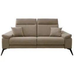 Dreisitzer-Sofa in Struktur Beige