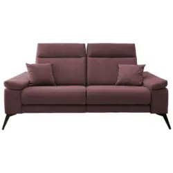 Dreisitzer-Sofa in Struktur Bordeaux