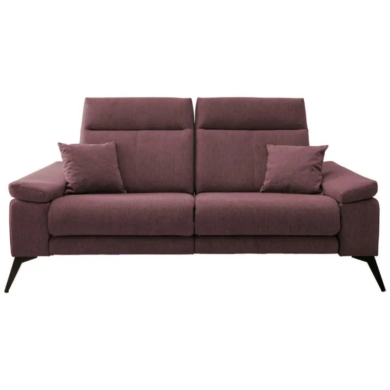 Dreisitzer-Sofa in Struktur Bordeaux