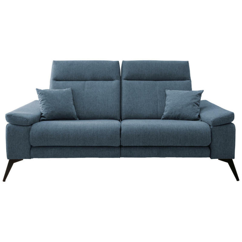 Dreisitzer-Sofa in Struktur Blau