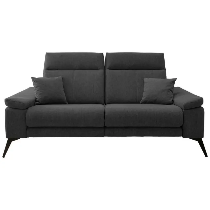 Dreisitzer-Sofa in Struktur Anthrazit