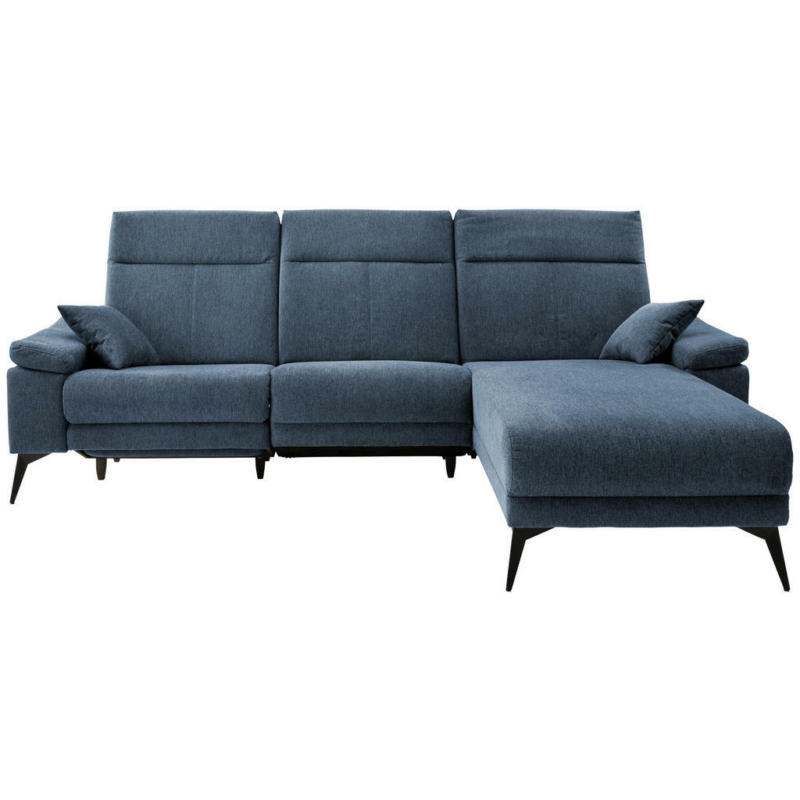 Ecksofa in Struktur Blau