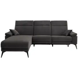 Ecksofa in Struktur Anthrazit