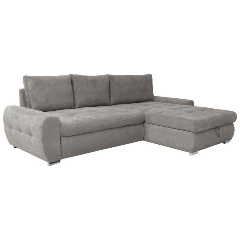 Eckschlafsofa in Velours Fango