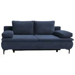 Schlafsofa in Velours Dunkelblau