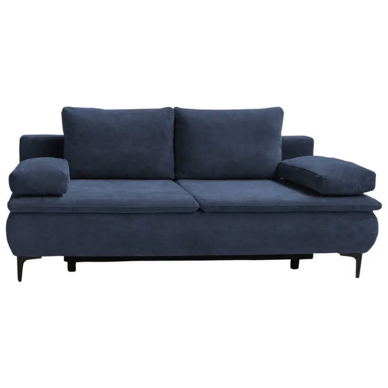 Schlafsofa in Velours Dunkelblau