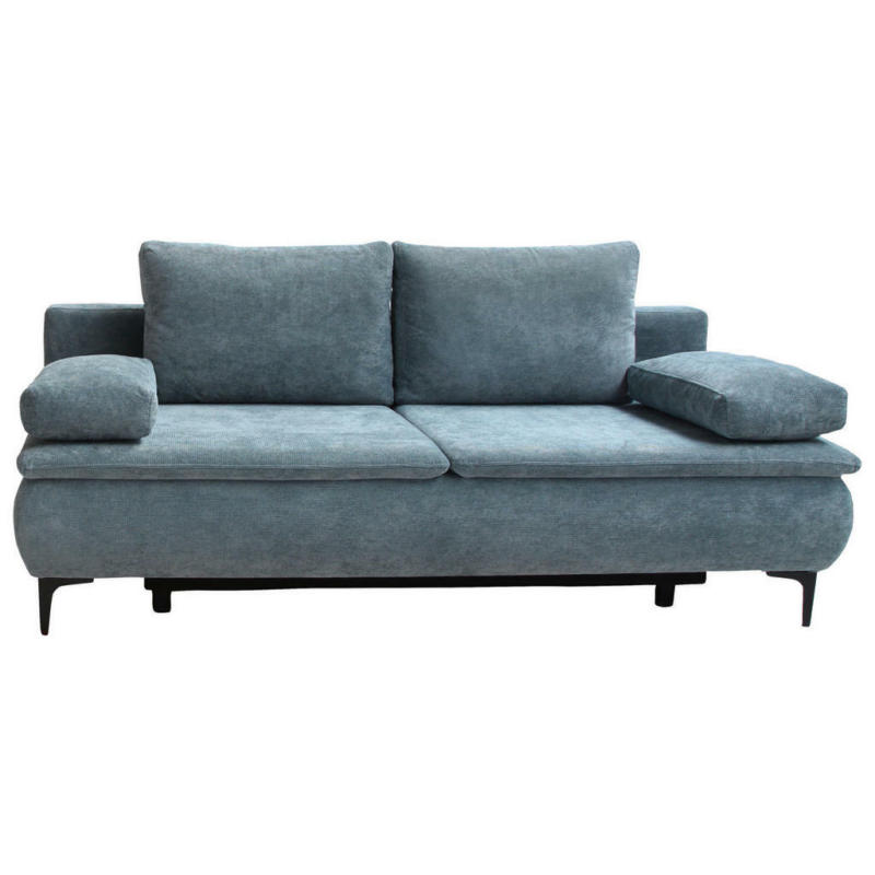 Schlafsofa in Velours Mintgrün