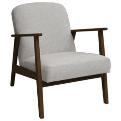 Sessel in Webstoff Grau, Beige