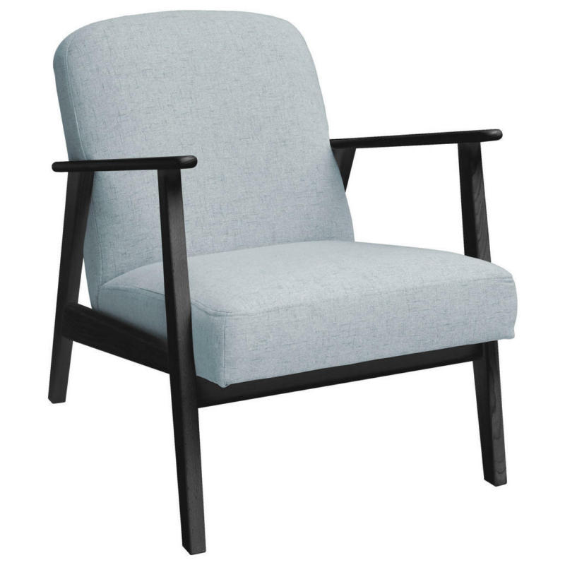Sessel in Webstoff Pastellblau