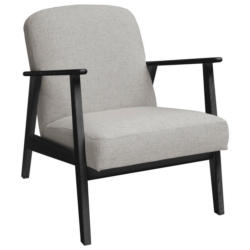Sessel in Webstoff Grau, Beige