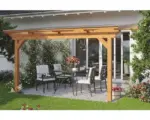Hornbach Terrassenüberdachung SKAN HOLZ Ancona 434x250 cm eiche hell