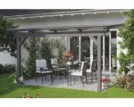 Hornbach Terrassenüberdachung SKAN HOLZ Ancona 434x250 cm schiefergrau