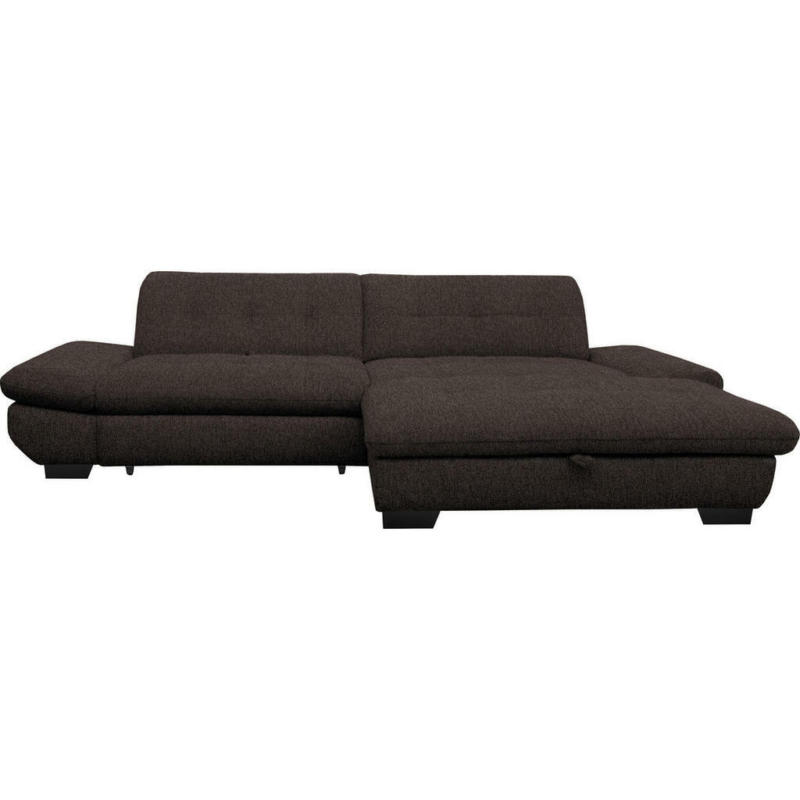 Ecksofa in Mikrofaser Braun