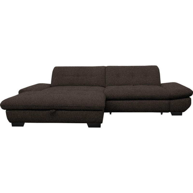 Ecksofa in Mikrofaser Braun