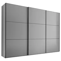 Schwebetürenschrank in Hellgrau