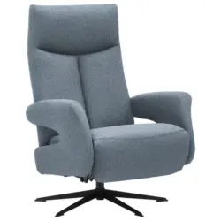 Relaxsessel in Textil Hellblau